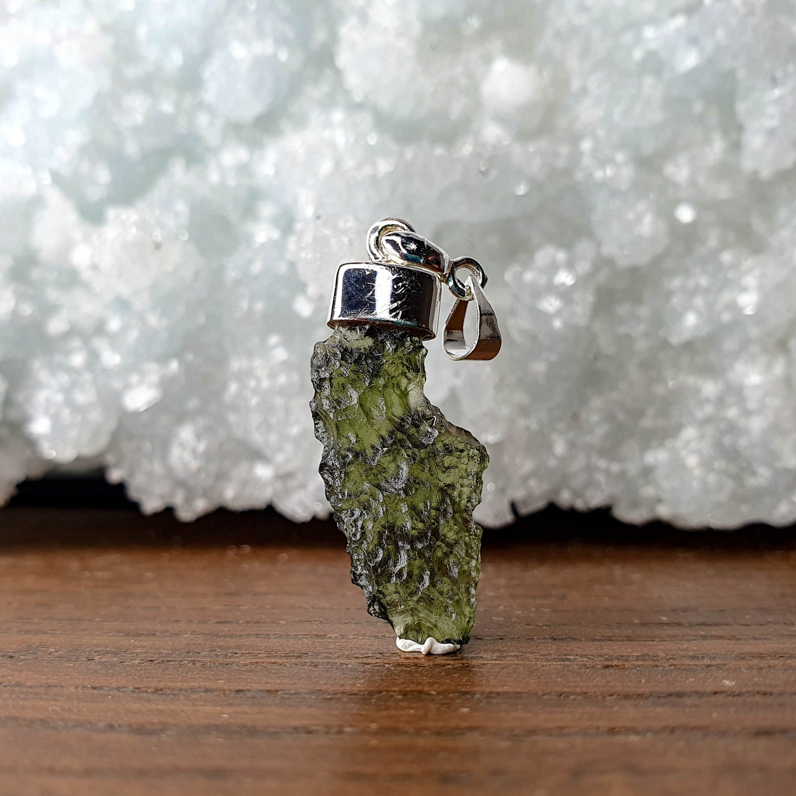 Moldavite Small But Mighty Natural Pendant 1.72grams 25x8x5mm – Stones ...